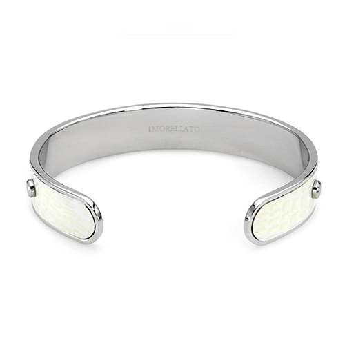 MORELLATO- GENUINE DIAMOND WHITE LEATHER BANGLE